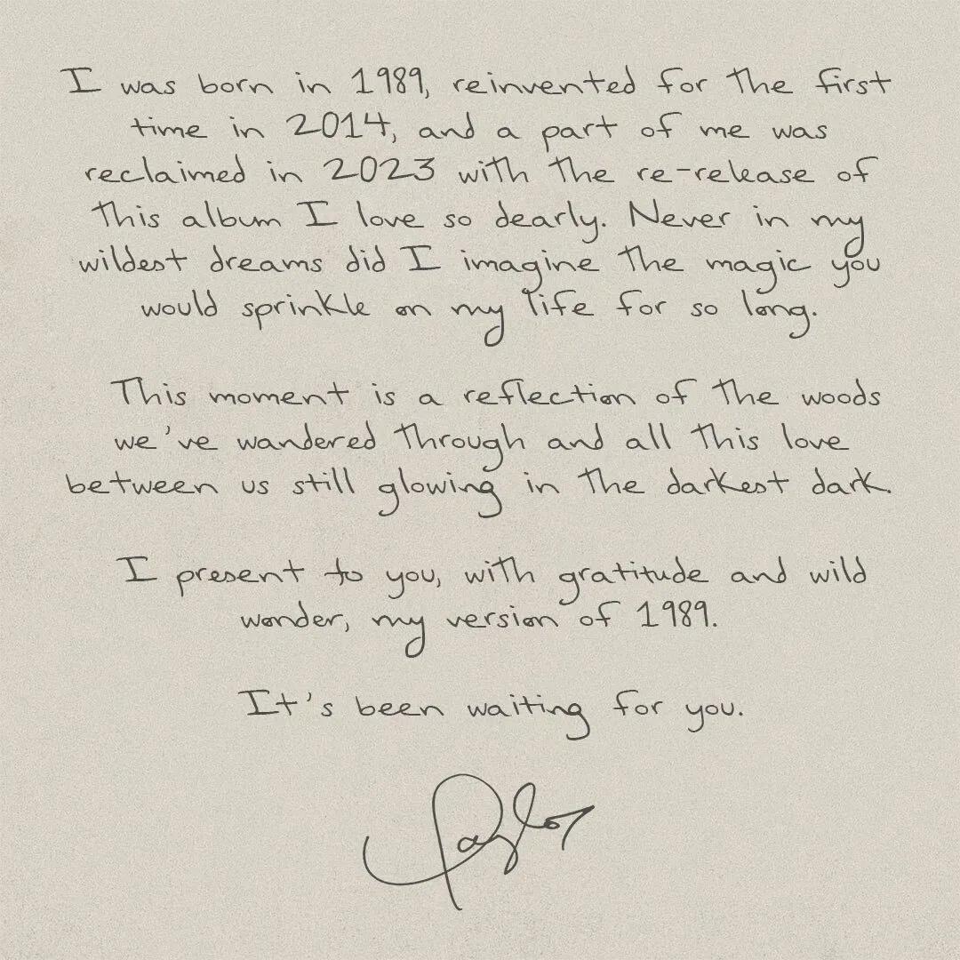 Photo courtesy of Taylor Swift/Twitter